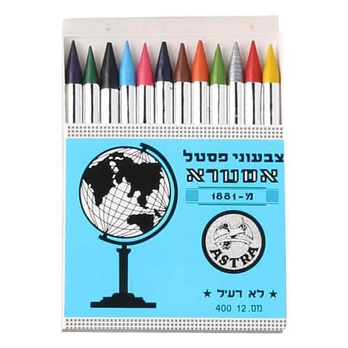 מארז 12 צבעים פסטל אסטרא