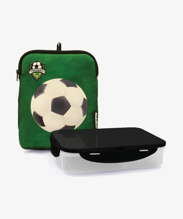קופסאת אוכל כדורגל דשא ירוק 91798