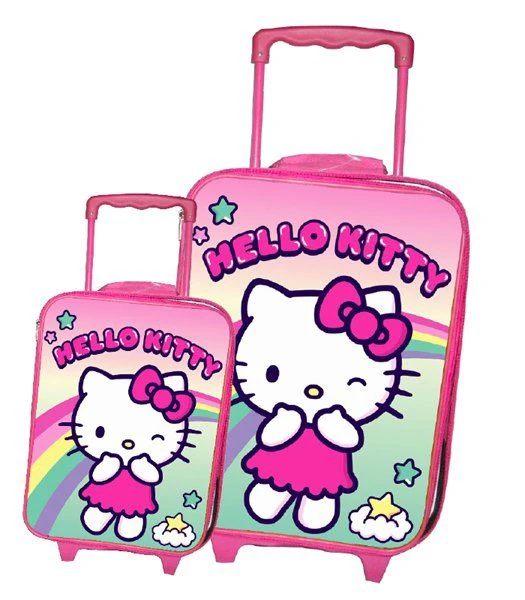 סט זוג מזוודות טרולי הלו קיטי