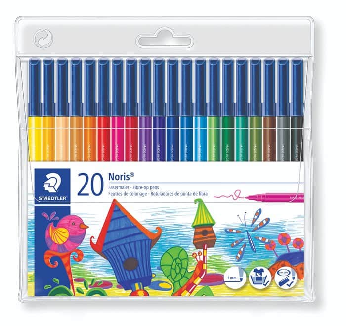 חבילת טושים סטדלר 20 צבעים STAEDTLER Noris