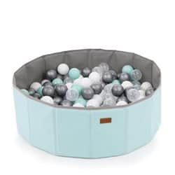 בריכת כדורים פרימיום מתקפלת- תכלת פסטל