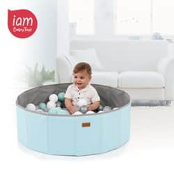 בריכת כדורים פרימיום מתקפלת- תכלת פסטל