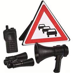 סמי הכבאי טרקטורון משטרתי עם דמות