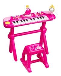 אורגן אלקטרוני נסיכות + מיקרופון, סטנד וכיסא - דיסני
