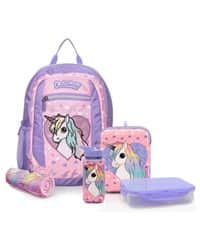 סט גן גילי לילך/ורוד בהיר Unicorn Hearts KAL GAV