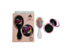 סט מברשת ומראת כיס.