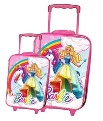 סט זוג מזוודות טרולי ברבי חד קרן