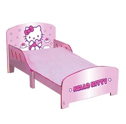 מיטת מעבר לילדים עם מגן ראש בעיצוב הלו קיטי