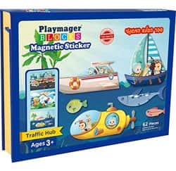 ספר הפלא המגנטי - כלי תחבורה- Playmager