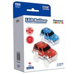 2 מכוניות לדים – משחק מגנטים-magies