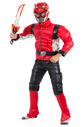 תחפושת פאוור ריינג’ר אדום לילדים