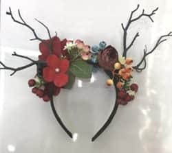 קשת איילה ענפים ופרחים