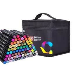 סט סקצ’ מרקר דו צדדי – 168 יח’ Deli