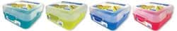 קופסת אוכל פתיחה כפולה 1450 מ"ל (4 צבעים פרוזן) 303106