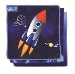 מארז 3 מפיות אוכל דגם חללית תחבורה91008